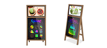 Indoor 21.5"LCD Signage with Writing Board