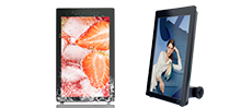 Outdoor 43"Mobile Rechargeable LCD Signage